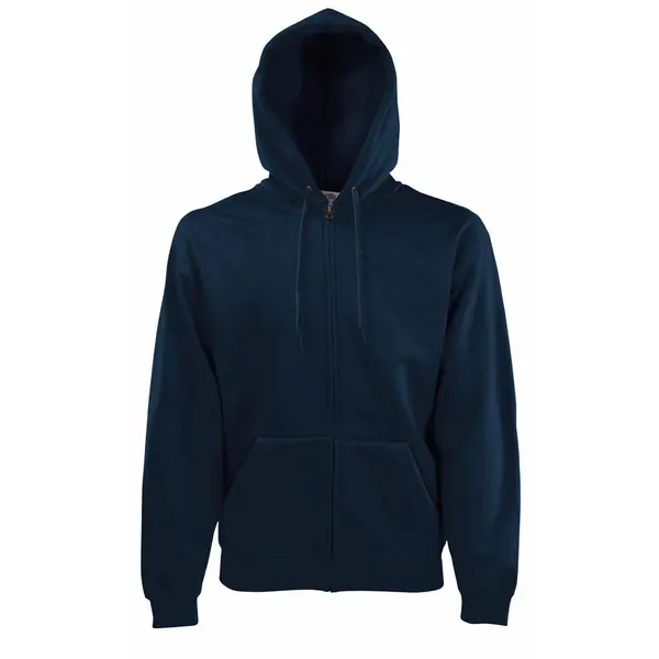 232001-EC Majica FOL DR sa kap. i zatvaračem Sweatshirt Zip Hooded deep navy M P24