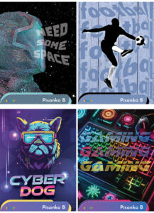 232104-EC Bilježnica Pisanka B STREET GOLD MIX DEČKI P20/160