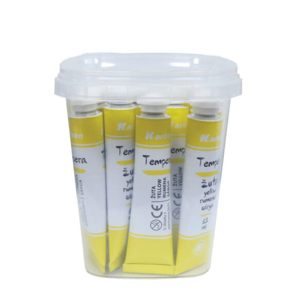 232143-EC Tempera 12 ml KARBON 15/1 u plastičnoj kantici žuta P 15/360
