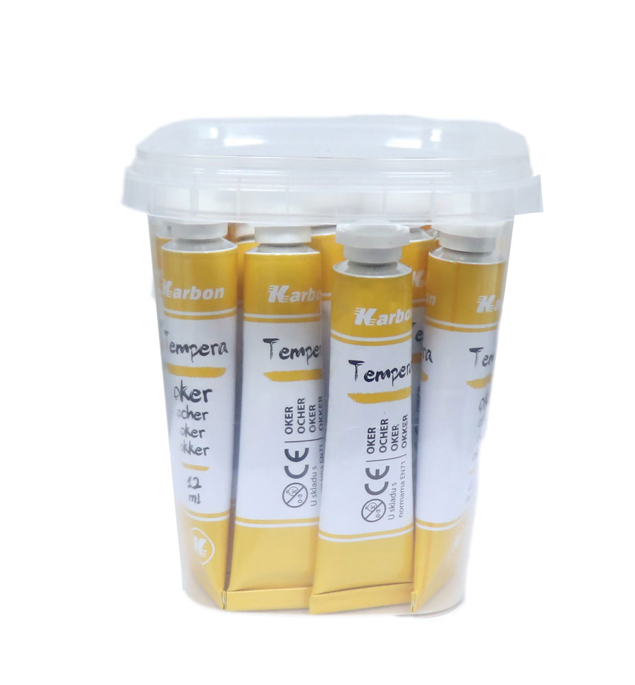 232144-EC Tempera 12 ml KARBON 15/1 u plastičnoj kantici oker P15/360
