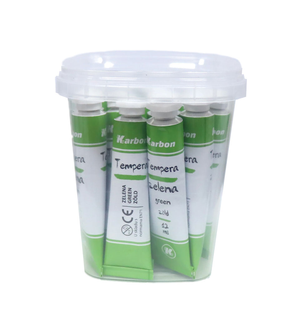 232149-EC Tempera 12 ml KARBON 15/1 u plastičnoj kantici tamno zelena P 15/360