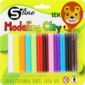 232357-EC Plastelin S-LINE 12 boja,okrugli,160gr.,blister  P12/72