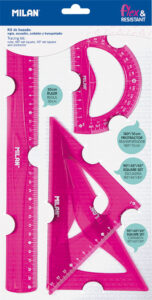 232486-EC Geometrijski set veliki MILAN flex.resistant rozi acid bls P24/96