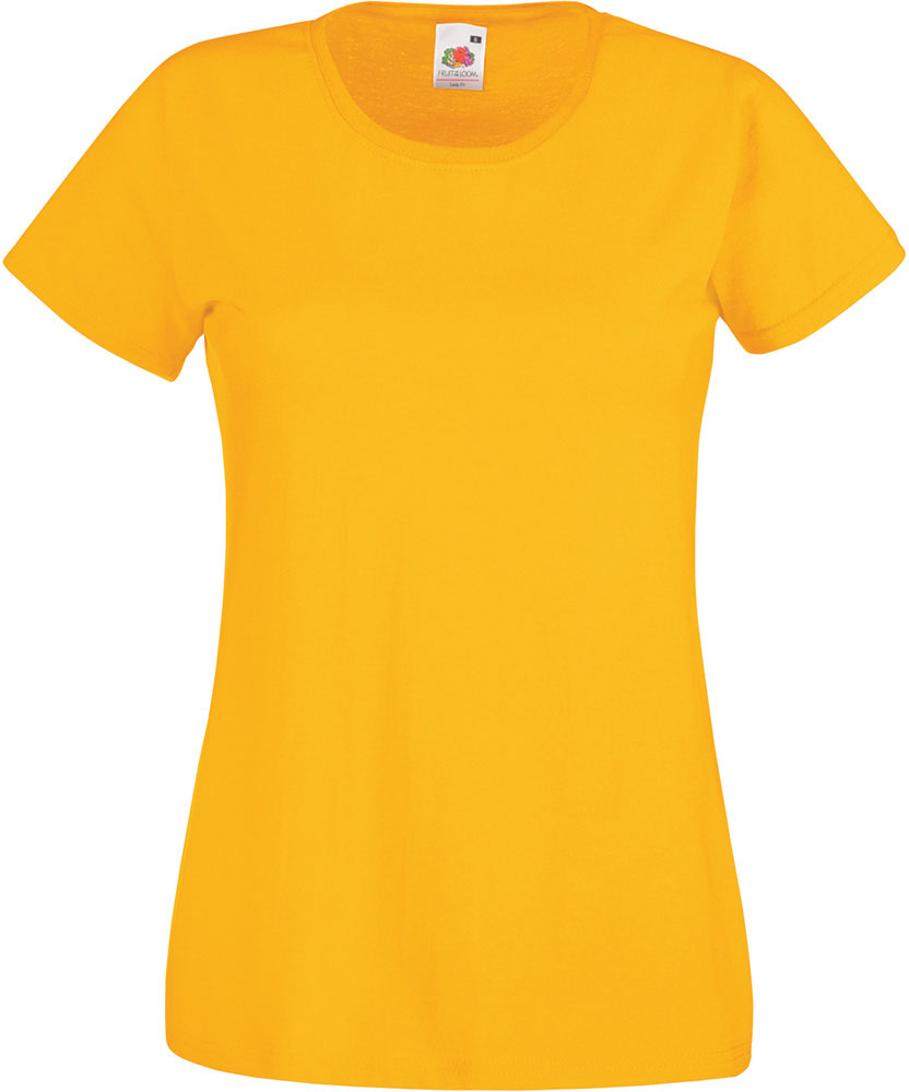 232556-EC Majica FOL T-shirt KR Lady-fit Valeuw. new 165g žuta sun XS P72