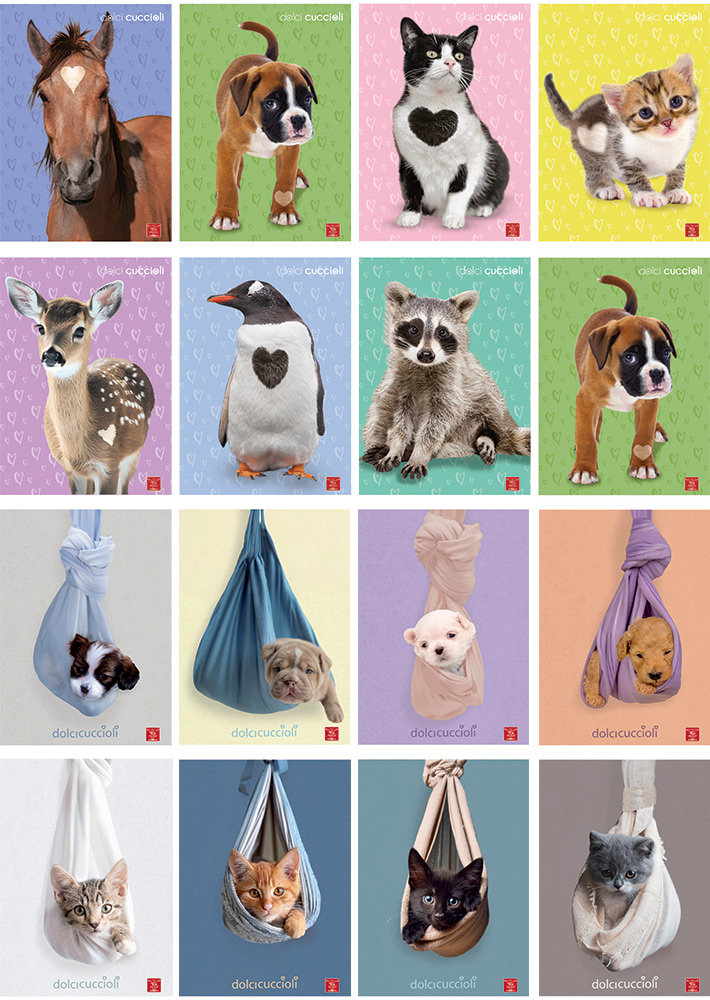 232573-EC Bilježnica A4/D Pigna Dolci Cuccioli P10/60 NETTO