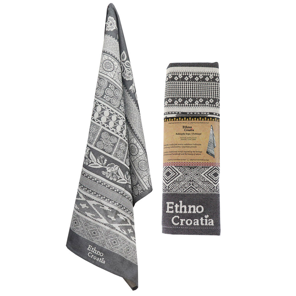 232636-EC Kuhinjska krpa Ethno Croatia TAMNA P120