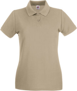 232809-EC Majica FOL Polo ženska Lady-fit Premium KR khaki XS P36 NETTO
