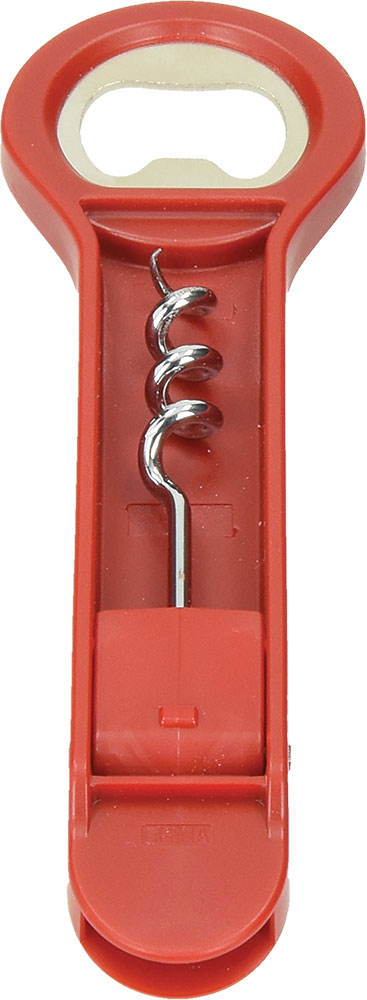 233586-EC Otvarač za boce 3u1 Bonanza crveni P50/200