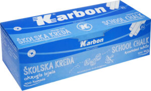 233719-EC Kreda šk.bijela KARBON okrugla 100/1 P18 NOVO