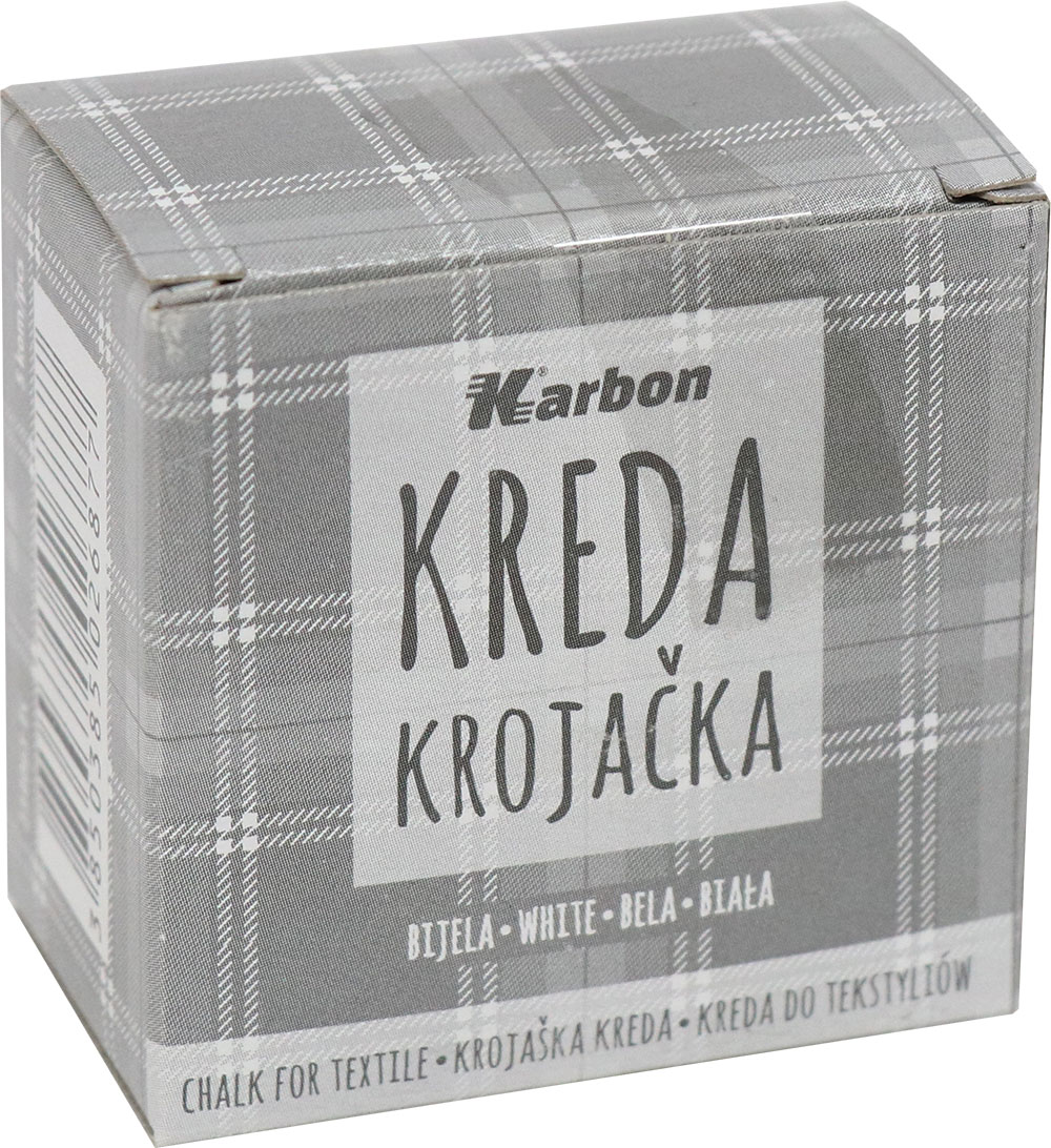 234065-EC Kreda krojačka bijela KARBON kutija 5 kom P1/10/130-nova