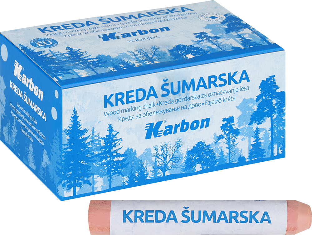 234069-EC Kreda šumarska deblja crvena Karbon P12-nova