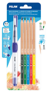 234247-EC Boje drvene 5/1 MILAN akvarel + kist sa spremnikom za vodu bls P6/72