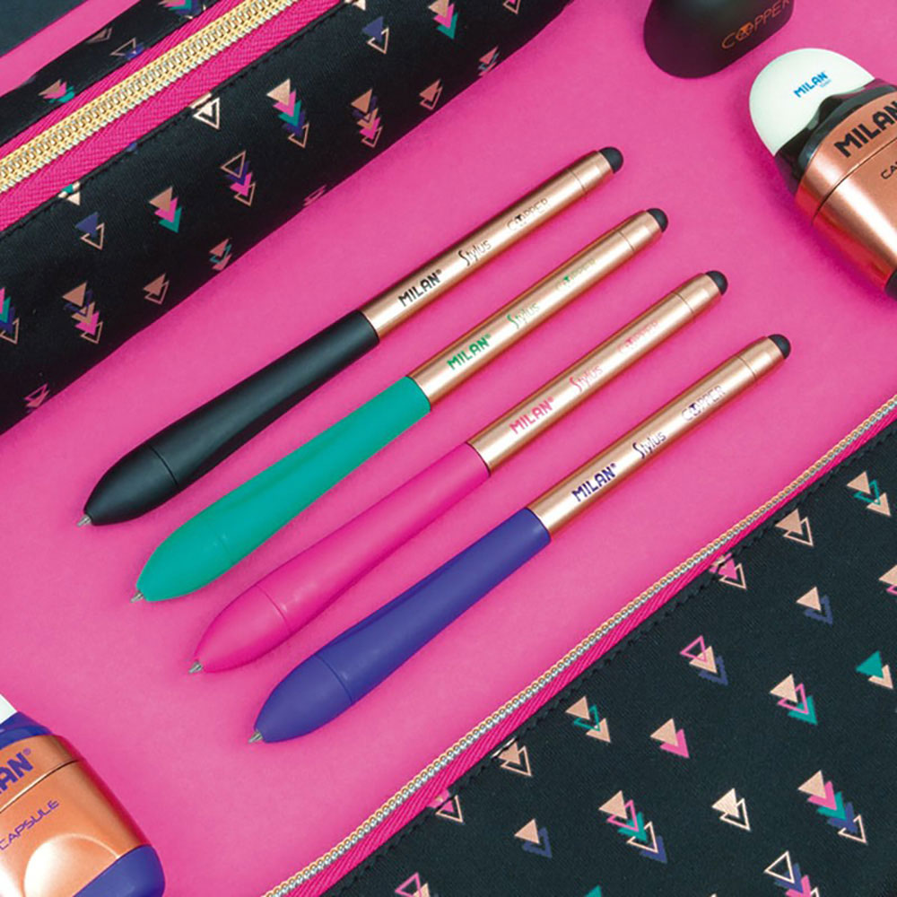 234259-EC Ol.kem. MILAN Copper Stylus + touchscreen vrh plava 1/24 display P24/1200