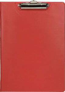 234349-EC Tabla s klipsom A4 OPTIMA sa preklopom crvena 22333 P12/72