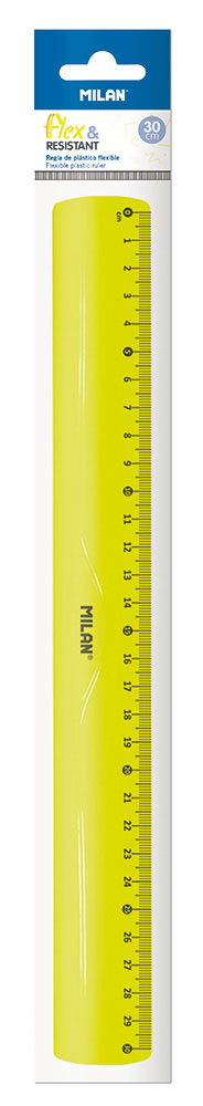 234777-EC Ravnalo 30cm MILAN flex resistant žuto acid blister P24/288