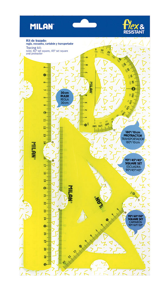 234778-EC Geometrijski set veliki MILAN flex.resistant žuti acid bls P24/96