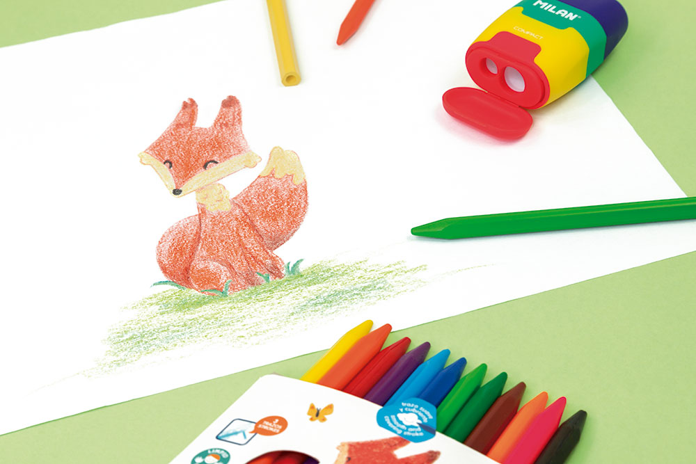 234794-EC Boje voštane 12/1 MILAN Plastipastel+šiljilo+gumica P12/96