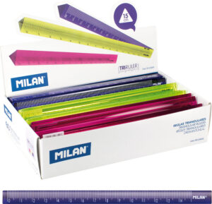 234805-EC Ravnalo 15cm MILAN trokutasto Acid sort P60/1260