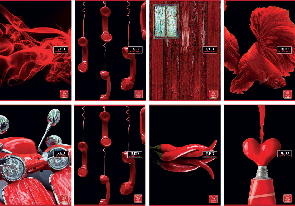 235051-EC Bilježnica A4/K Pigna Red Shiver P10/60 NETTO