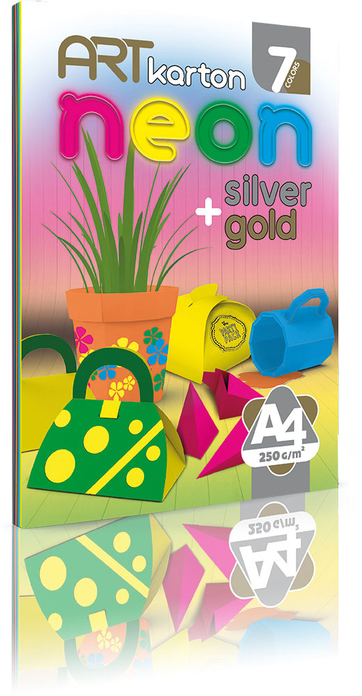 235096-EC Art Karton Neon  A4, 7 listova (7 boja), 250 g P100 (22539)