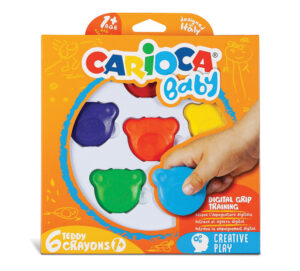 235131-EC Boje voštane 6/1 Carioca Baby Teddy Crayons 1+ 42956 P12