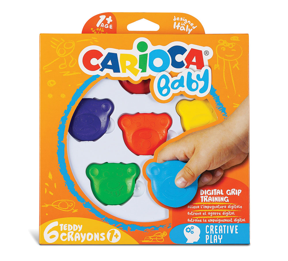 235131-EC Boje voštane 6/1 Carioca Baby Teddy Crayons 1+ 42956 P12