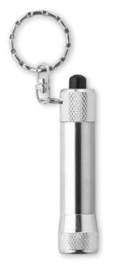 235228-EC Baterijska mini svjetiljka s privjeskom Arizo srebrna fi1,6x6,5 cm