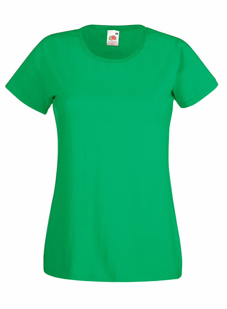 235230-EC Majica FOL T-shirt KR Lady-fit Valeuw. new 165g zelena Kelly 2XL P72