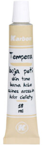 235246-EC Tempera 10/1 18ml KARBON BOJA PUTI alu tuba kartonska kutija P10/280