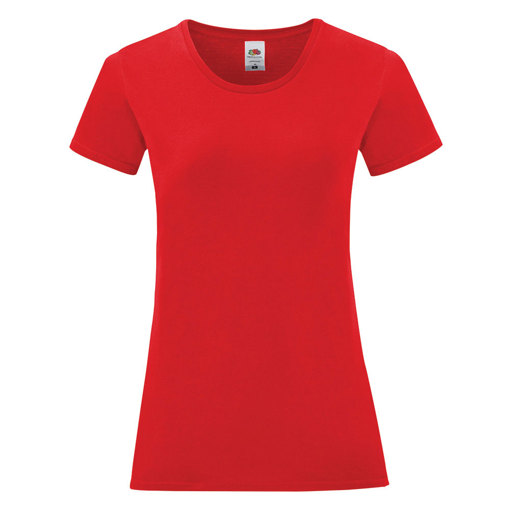 235377-EC Majica FOL T-shirt KR Ladies ICONIC 150g crvena S P72