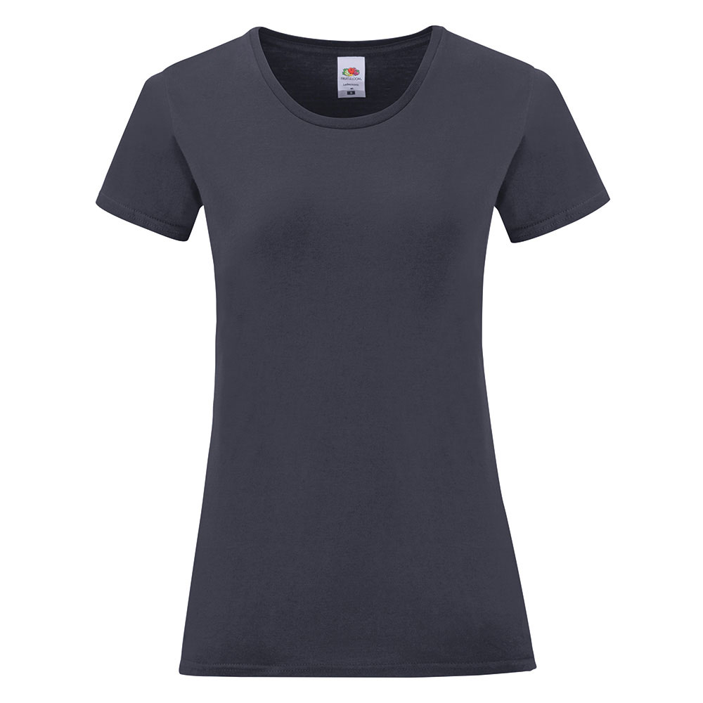 235401-EC Majica FOL T-shirt KR Ladies ICONIC 150g t.plava S P72