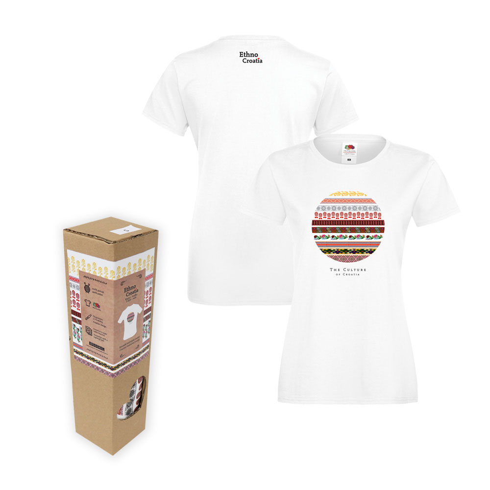 235508-EC Majica ženska Ethno Croatia KR 160 g bijela L - ekopak P15 NETTO