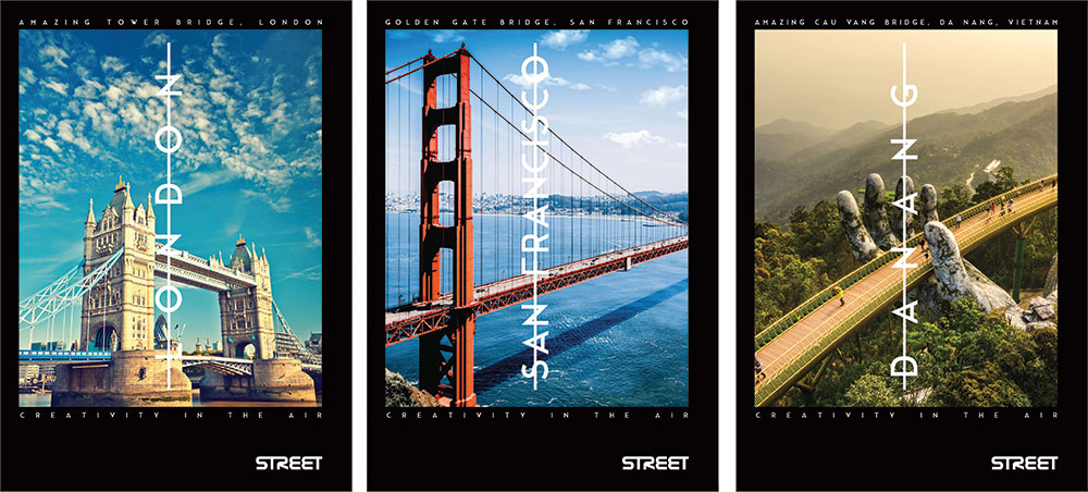 235636-EC Bilježnica A4/B Street BRIDGES 50L 65763 P10/60 NETTO