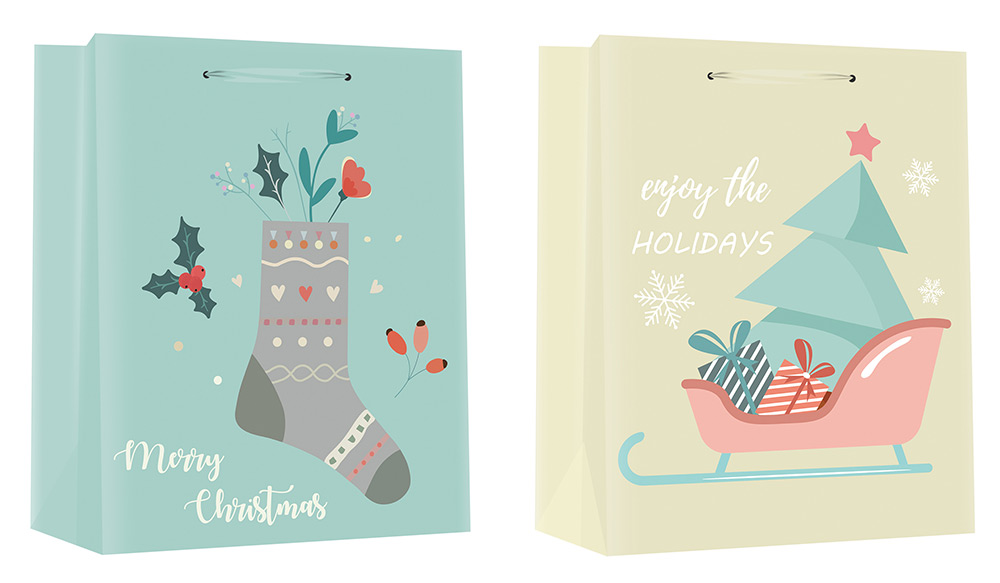 235749-EC Vrećica L exclusive božićna 26X32X12 75125 P12/120