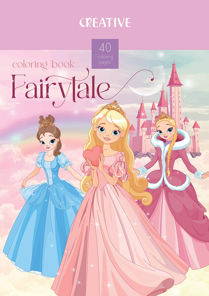 236175-EC Bojanka za djecu Creative FAIRYTALE sa naljepn. 21x30cm 75299 P24