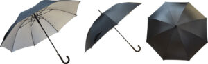 236205-EC Kišobran Protect autom. 8-panelni crno/srebrni P12/36