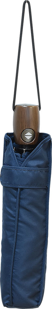 236209-EC Kišobran Kronos sklopivi O/C automatski t.plavi, 10-panelni, drvena drška P12/48