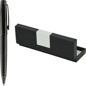 236295-EC Set pisaći Wellington York ol.kem. antracit siva u poklon kutiji P1/100