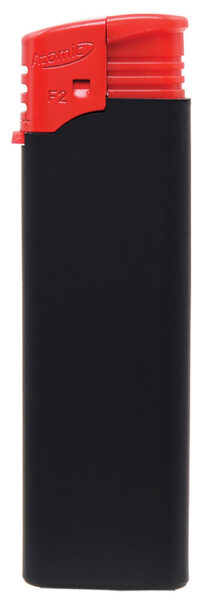 236480-EC Upaljač Atomic F2 RUBBER crno/crveni P50/1000