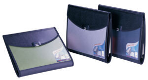 236548-EC Mapa poslovna pvc A4 2R, 6 preg.+ blok, KINARY DC1008 plava P1/20