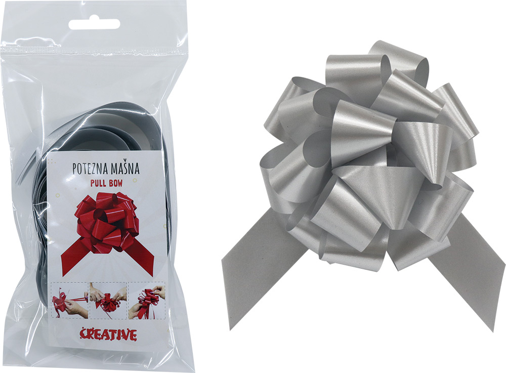 236700-EC Mašna potezna 31mm mat srebrna 2 kom bls P2/1