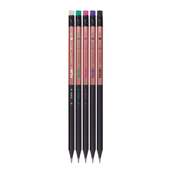 Grafitna olovka HB 24/1 s gumicom Milan Copper