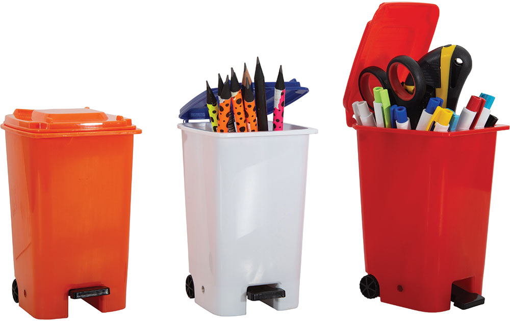 237206-EC Čaša za olovke ARK mini dustbin sort boja P24