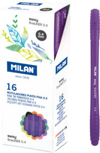 237227-EC Flomaster fineliner MILAN 0,4 SWAY ljubičasti P16/672