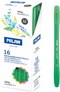 237229-EC Flomaster fineliner MILAN 0,4 SWAY zeleni P16/672
