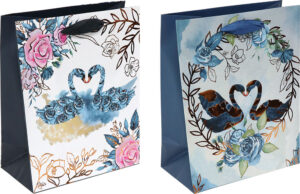 237305-EC Vrećica M svakodnevna hearts hot stamp folija mat sort 18x23x10 71054 P12/144