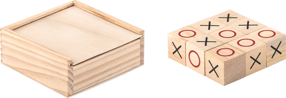 237392-EC Igra društvena Križić kružić drvena 7x7x2.5 cm P80
