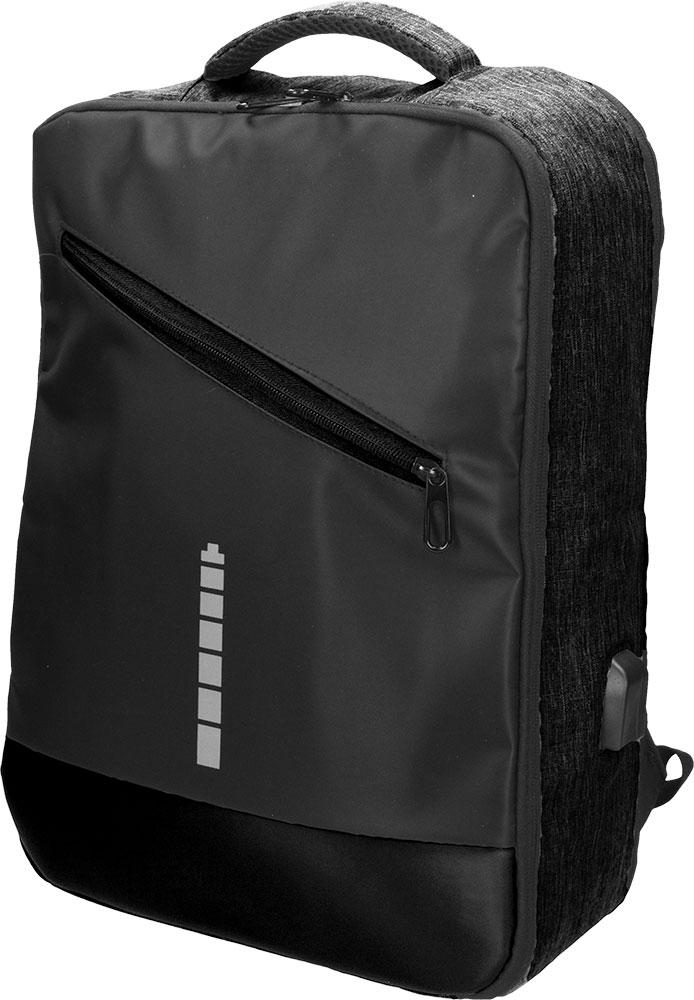 237579-EC Ruksak poslovni Nexus crno/melange crni, za laptop, 46x35x15 cm