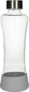 237610-EC Boca za vodu staklena Flow 550ml siva u silikonskom etuiju  P24