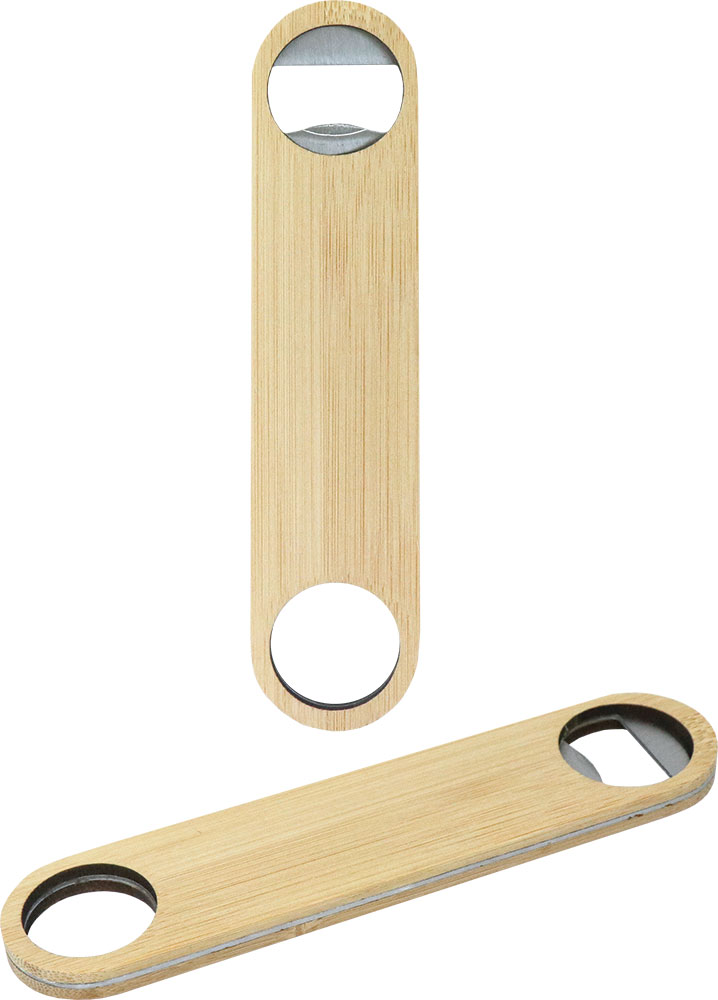 237626-EC Otvarač za boce Timber, drveni obostrano s nehrđajućim čelikom